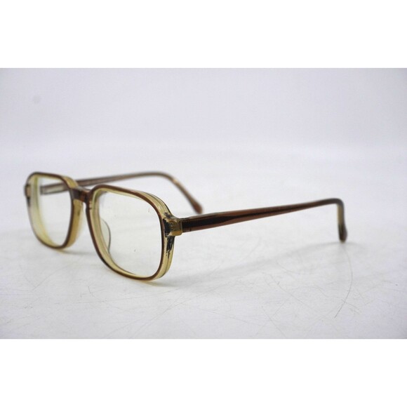 Vintage Titmus Eyeglasses Frames T114 BRN CS63 Transparent Brown USA Made